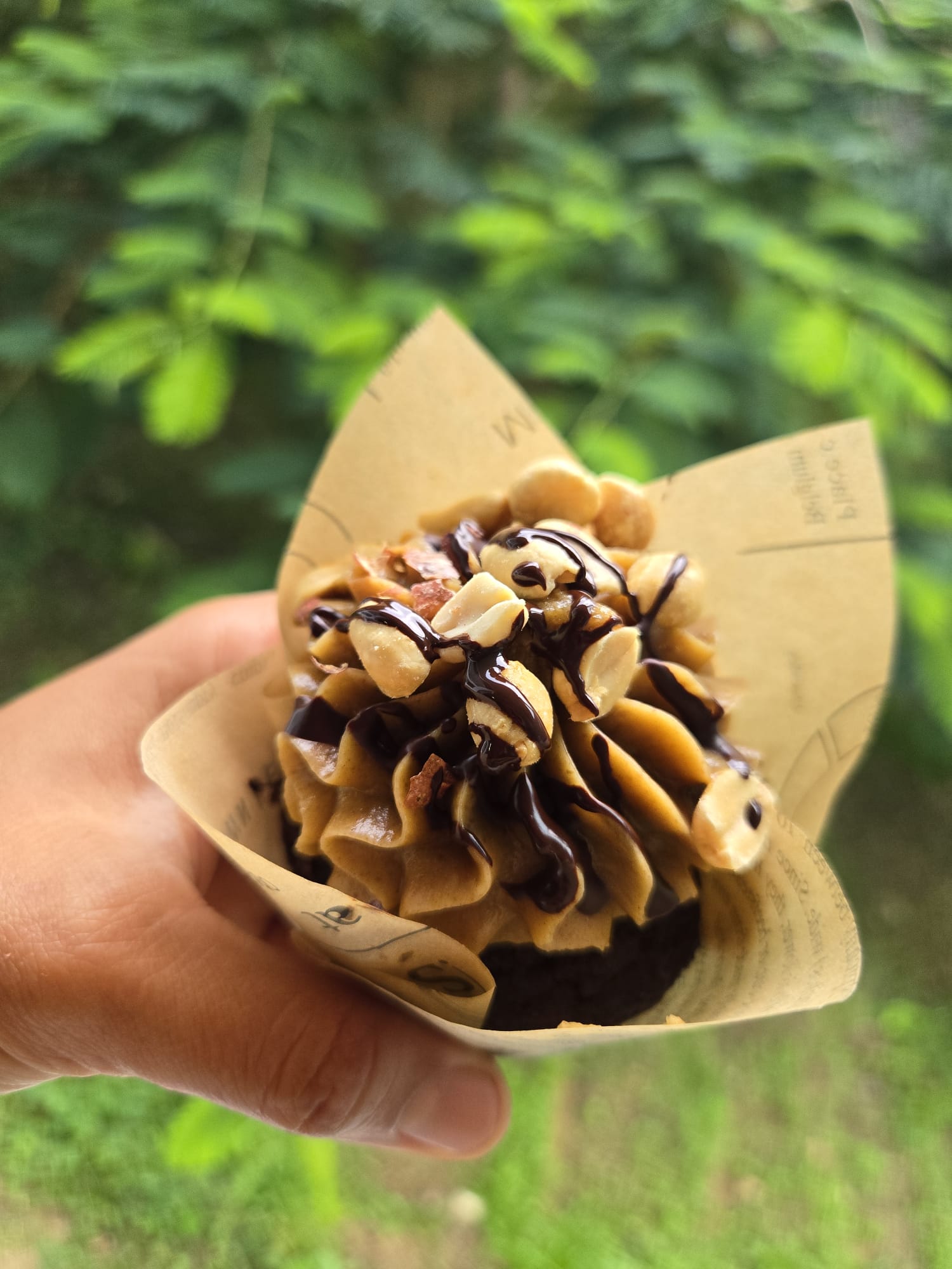 Cupcake de Snickers